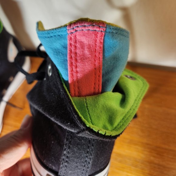 CONVERSE ALL STAR Chuck Taylor Hi-top Double Upper Multicolor Men (4)/Women (6) - Picture 14 of 16